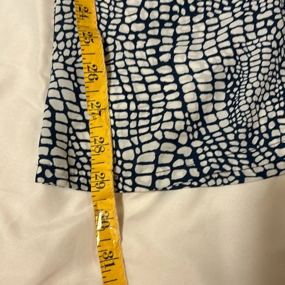 Eight Sixty Women's Printed Navy and White Wide-Leg Pant size S - Picture 7 of 10